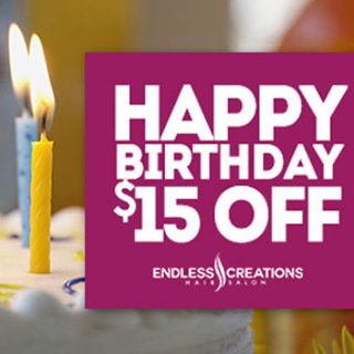 Happy Birthday $15 Off