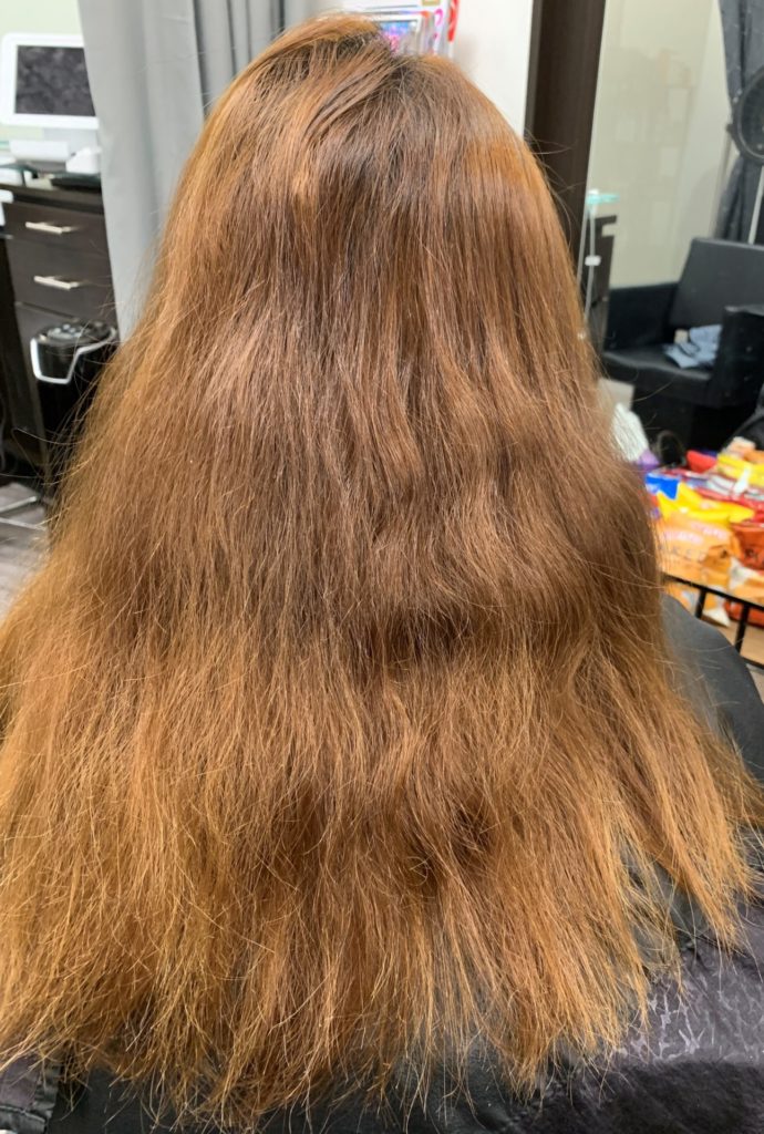 Japanese hair straightening chandler arizona before 1 back